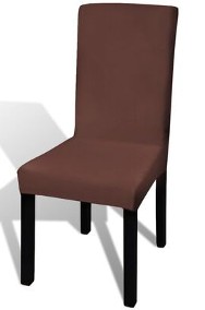 vidaXL Elastyczne pokrowce na krzesła, 6 szt., brązoweSKU:131423*-3