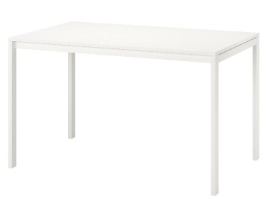 Stół biały 125x75 Melltrop Ikea-1