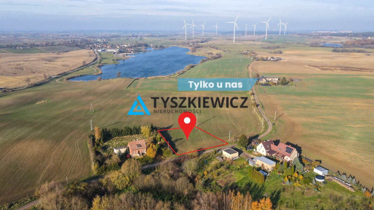 Piękna działka nad jeziorem w Jeleniu, tczewski