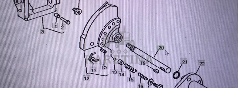John Deere R62812/wałek/John Deere 4555/4560/4630/4755/4955-1
