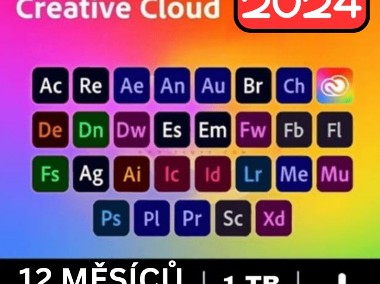 Subskrypcja Adobe Creative Cloud 2024 na 12 miesięcy dla systemów Windows/Mac-1