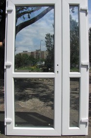 nowe PCV drzwi 160x210 białe, zęwnętrzne-2