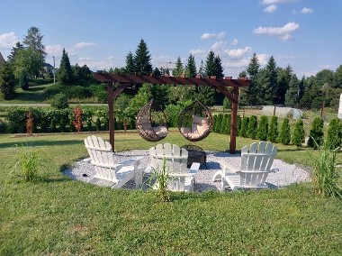 Pergola huśtawka drewniana 2 osobowa solidna duża 400 cm x 250 cm-1