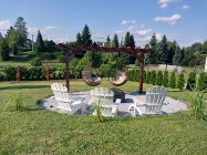 Pergola huśtawka drewniana 2 osobowa solidna duża 400 cm x 250 cm