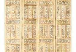 vidaXL Parawan 4-panelowy, ręcznie rzeźbiony, 160x165 cm, drewno mango285316