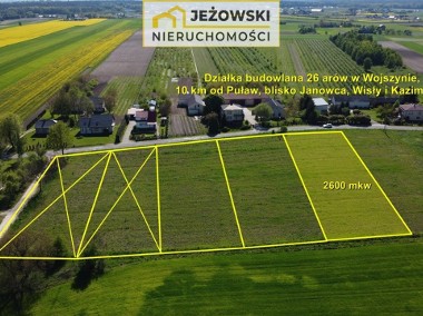 Duża działka budowlana 26arów Wojszyn, Puławy 5km-1