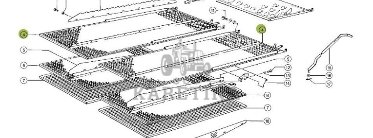 Claas Dominator 98 - sito 0006460970-1