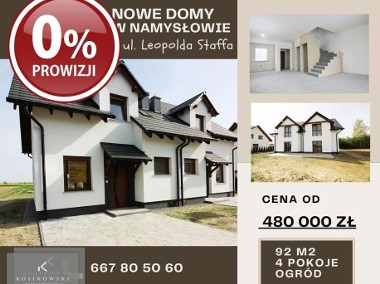 Nowy dom w zabudowie bliźniaczej o pow. 92 m2.-1