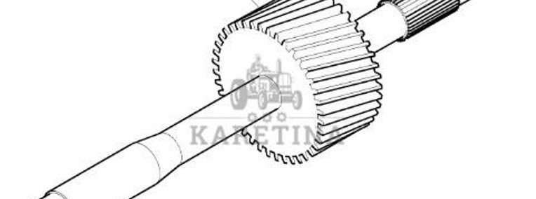 CLAAS RENAULT ATLES 936 RZ V5 Wałek Podajnika Zbożowego 0011317610 00 1131 761 0-1