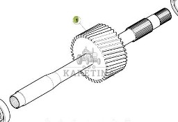 CLAAS RENAULT ATLES 936 RZ V5 Wałek Podajnika Zbożowego 0011317610 00 1131 761 0