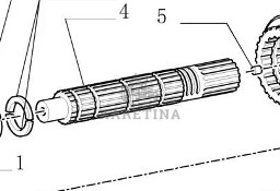 New Holland T7 T6030 T6050 TM165 TM155 TM140 TM145 TM180 TM190 Wałek Główny 5180850