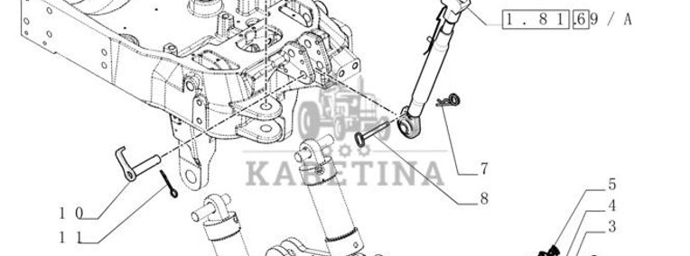 New Holland T6010 Cięgło dolne 87731099-1