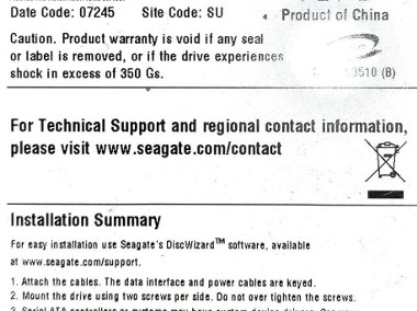 Dysk twardy HDD 3,5" 320GB Seagate Barracuda 7200.10 SATA-1