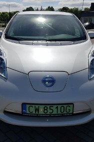 Nissan Leaf 24kWh z Baterią Biała Perła Kamera Zadbany Zarejestrowany-2