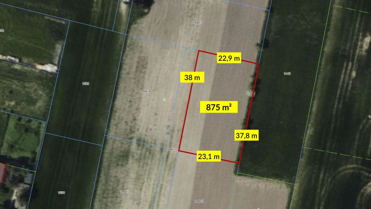 Działka budowlana Babienica 875 m² - Widok 2