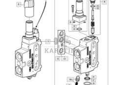 John Deere 6430 Hydrauliczny Zawór Sterujący AL174924