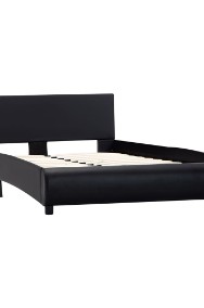 vidaXL Rama łóżka, czarna, sztuczna skóra, 140 x 200 cm 285453-2