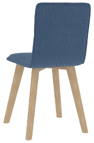 vidaXL Krzesła stołowe, 2 szt., niebieskie, tapicerowane tkaniną289494-2