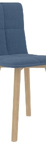 vidaXL Krzesła stołowe, 2 szt., niebieskie, tapicerowane tkaniną289494-4