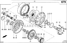 Claas Lexion 600 KOŁO Z OTWOREM 0006699420 (Napęd jezdny; zwolnica planetarna)