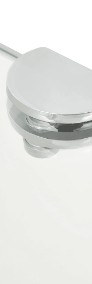 vidaXL Szklana półka narożna z chromowanymi wspornikami, 45x45 cm243854-4