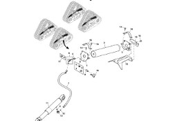 John Deere 9470RX - Siłownik hydrauliczny AHC21429 (Gąsienice i obciąźniki)