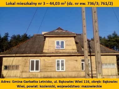Lokal mieszkalny - Bąkowiec Wieś nr 116/3-1