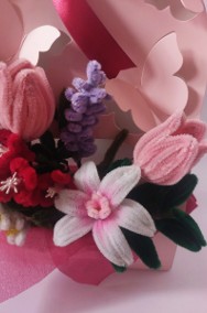Flowerbox box z kwiatami prezent dzień matki rękodzieło dekoracja NOWOŚĆ!!!-2