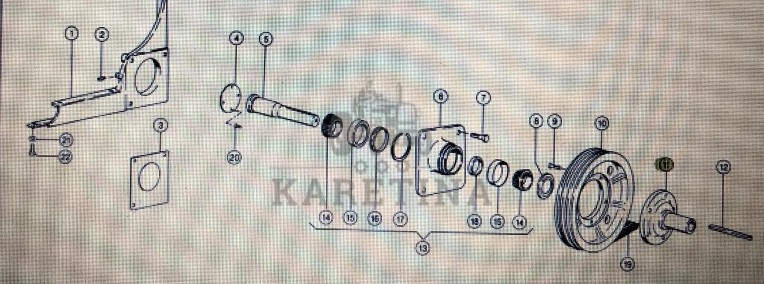 Piasta Claas Mega 370-340 Nr kat. 000 661 197 0 Nr kat. 000 661 197 0-1