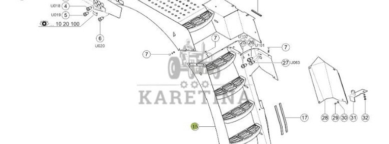Claas Jaguar 970 - schody 0027981050-1