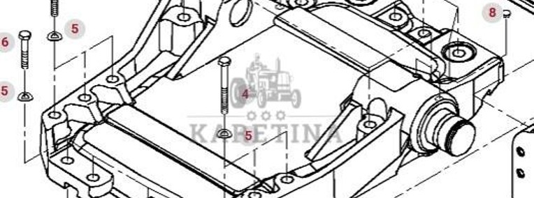 Fendt 414 415 Vario Pokrywa Obudowy Skrzyni Biegów H411101050011 411101050011-1