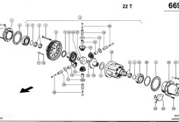Claas Lexion 580 WIENIEC ZĘBATY 0006375514 (Napęd jezdny; mechanizm różnicowy do mts)