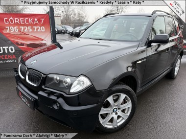 BMW X3 2.0 Diesel * Manual * Skóry * Isofix * Panorama dach * Hak-1