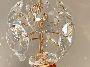 Lampa Wisząca LED: Lux Kryształki Złota 3-5m2 NOWA-1