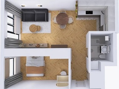 Mieszkanie 38 m2 - 2 pokoje z kuchnią, okazyjnie-1