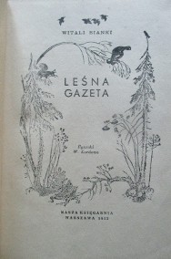Leśna Gazeta-W.Bianki/przyroda/literatura/literatura dziecięca/edukacja-2