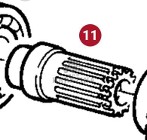 Fendt Favorit 514 Wał Napędu Pompy CZĘŚCI 514100490020