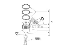 New Holland T6010 Zest tlok-pierscieni 8094740