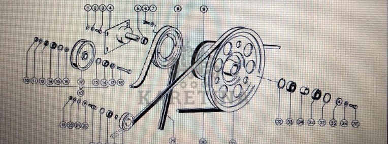 Rolka napinacza Claas Mega 370-340 Nr katalogowy 000 773 232 0-1