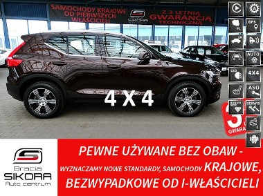 Volvo XC40 INSCRIPTION 4x4 AUTOMAT Led+Skóra+Navi Gwarancja 1wł Kraj Bezwyp F23-1