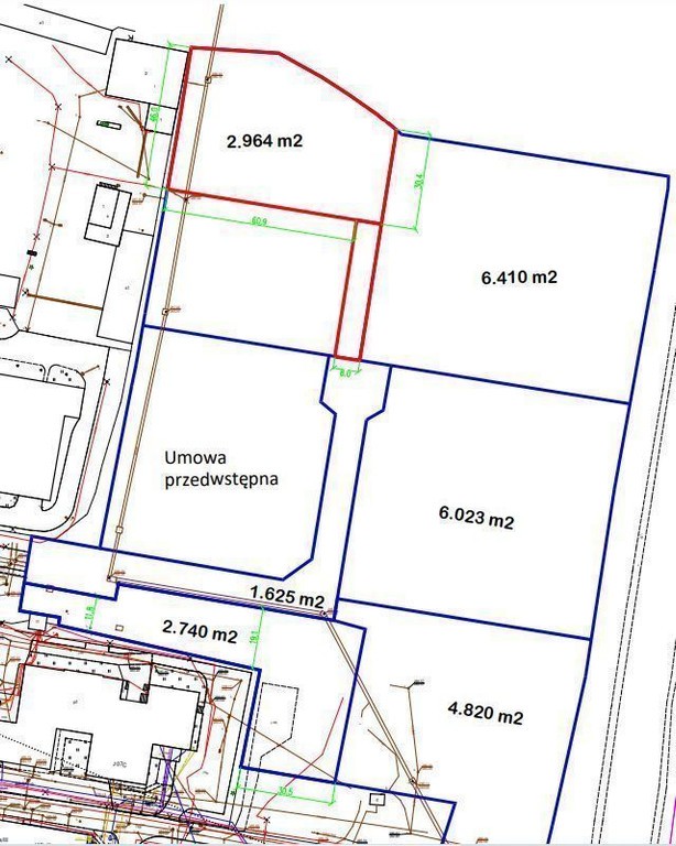 Bytom- działka inwestycyjna o pow. 2.964 m² – pohled 2