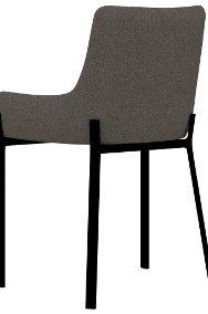 vidaXL Krzesła stołowe, 2 szt., kolor taupe, tapicerowane tkaniną282598-2
