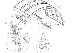 Fendt 828 Vario - wspornik błotnika przód H835700030011 H835700030021