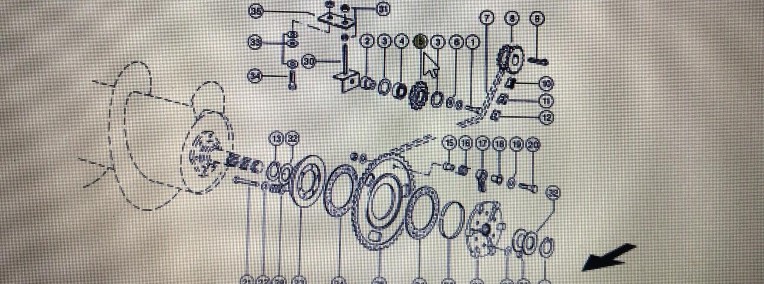 CLAAS 00 0818 767 0/CLAAS V900-V700 koło zębate napinacza-1