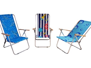 Wygodny Leżak plażowy aluminiowy dwupozycyjne rozkładane leżak-krzesło-1