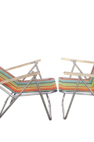Wygodny Leżak plażowy aluminiowy dwupozycyjne rozkładane leżak-krzesło-2