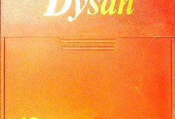 Pudełko plastikowe na dyskietki, czerwone ze „złoconym” logiem Dysan