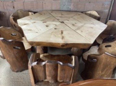 Meble ogrodowe do altanki, stół, stoły drewniane-1