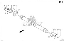 Claas Lexion 580 WALEC PODPOROWY 0007675850 (Kanał wciągający; walec podporowy)