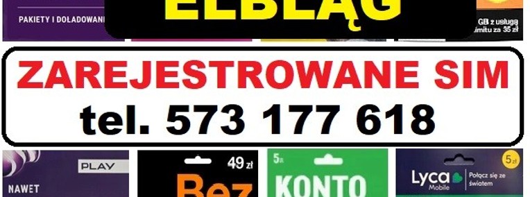 Elbląg zarejestrowane karty SIM działając startery telefoniczne DYSKRETNIE-1